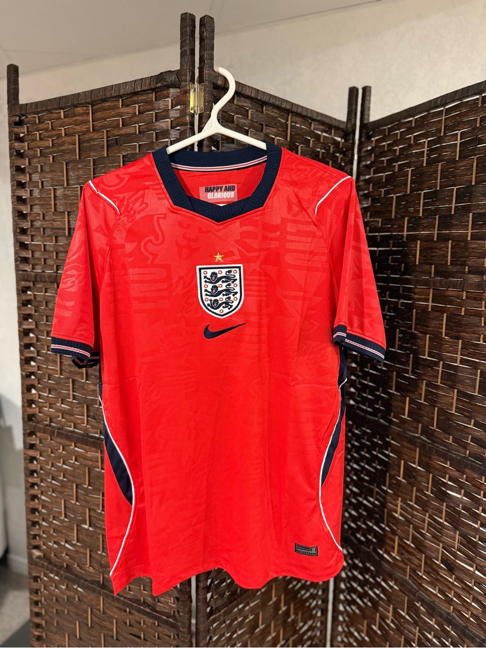 Nike Men’s Red England Football Jersey World Cup